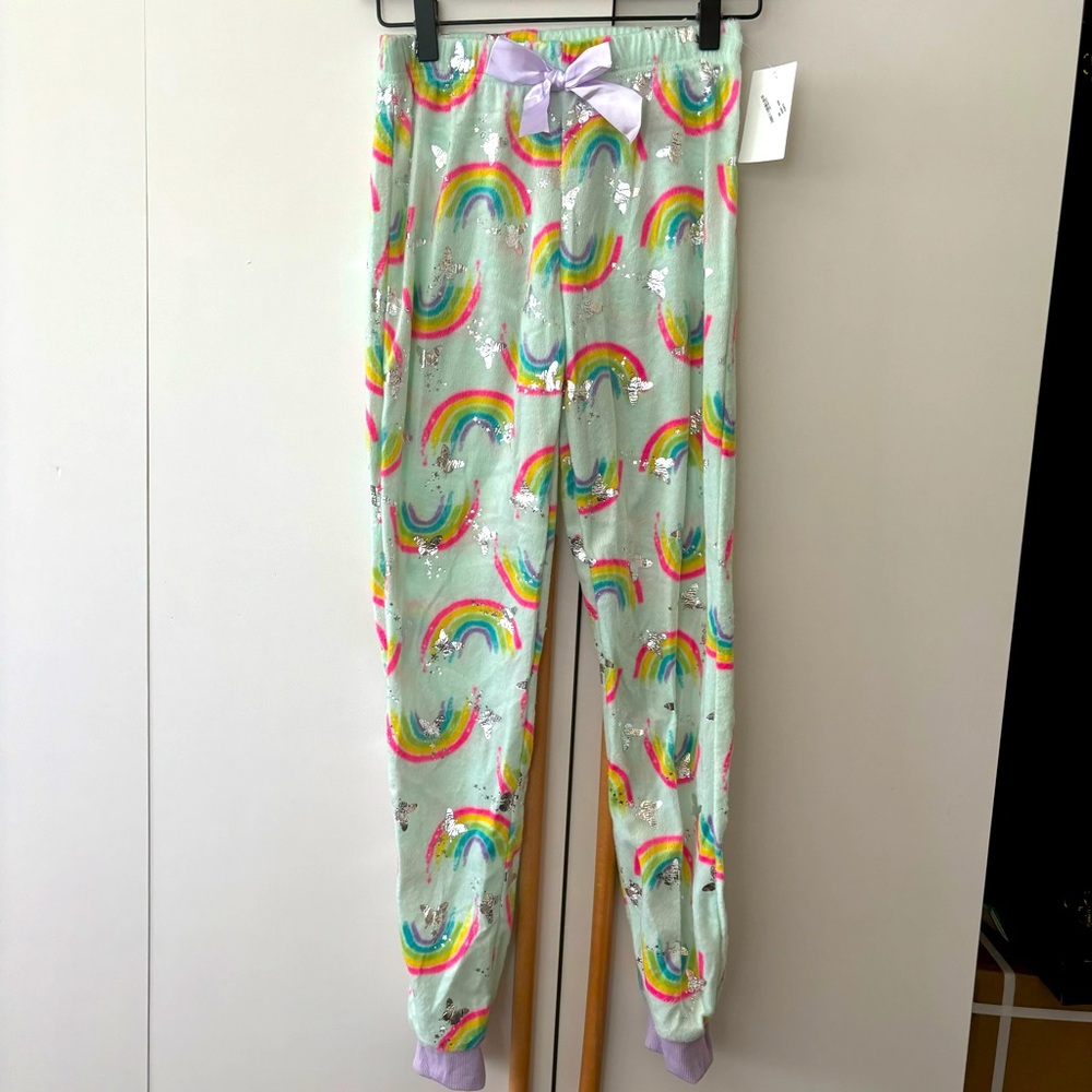 NWT Rainbow Pajama Bottoms